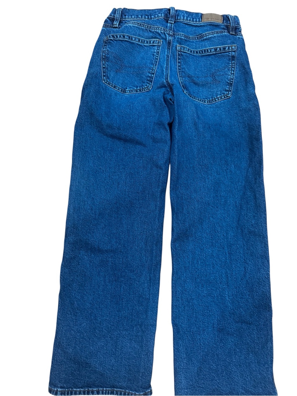 American Eagle Outfitters Relaxed Wide-Leg Jeans in Deep Blue - Picture 2 of 4